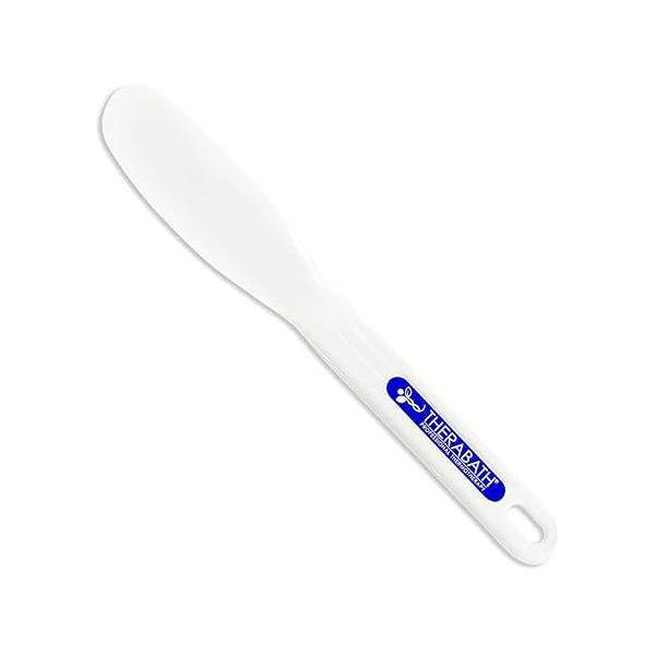Therabath Cleaning Spatula - Plastic Paraffin Bath Tool Flexible White Vinyl Easy to Use for Wax Removal Made in The USA