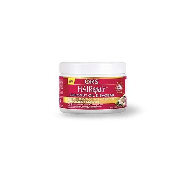 ORS HAIRepair Coconut Oil% Baobab Deep Conditioning and Restoring Treatment Masque 12.0 Ounces