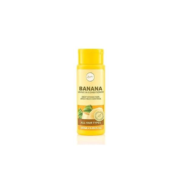 Anyeluz Banana Leave-In Styling Cream - Conditioner for Frizz Control and Shine, Strengthens Smooths Hair