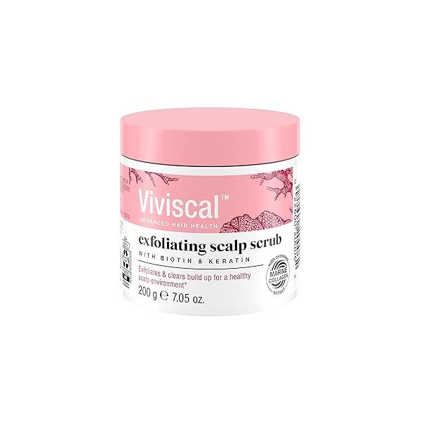 Viviscal Exfoliating Scalp Scrub, Clarifying Scrub with Biotin & Keratin, Promote Fuller Healthier Hair Growth, Gentle Treatment, 200g (7.05 oz.)