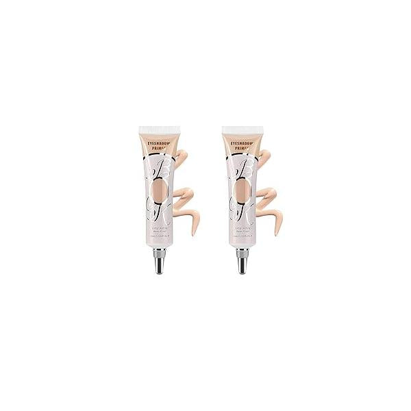 2 Pack Matte Eyeshadow Primer for Oily Lids Black No Crease Eye Makeup Base Waterproof & Smudge-proof Long Lasting Cream Liquid Eye-shadow All Shadows (Set C)