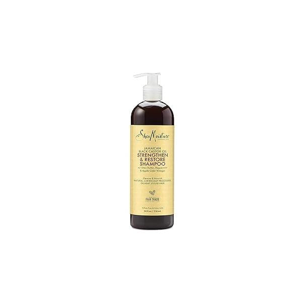 SheaMoisture Strengthen and Restore Shampoo for Damaged Hair & Grow to Cleanse Nourish 24 oz