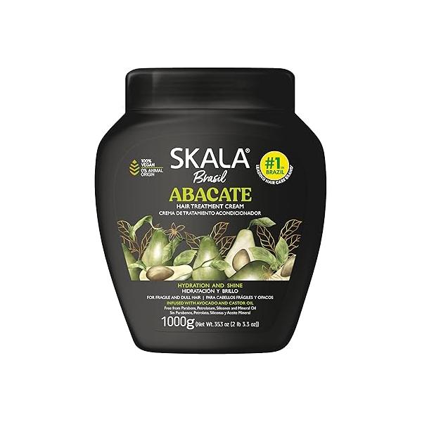 SKALA Avocado Hair Cream Treatment Conditioning (1000g) - Imported from Brazil