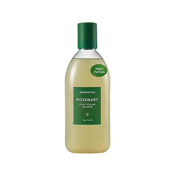 AROMATICA Rosemary Scalp Scaling Shampoo - Thinning Hair Loss Natural Essential oil for Women Vegan Growth Biotin Korean Free from Sulfate, Silicone, and Paraben (13.53 oz)
