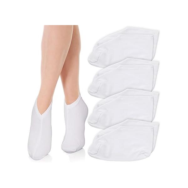 8Pcs Moisturizing Socks for Women, Cotton Sleep Spa Overnight, Aloe Lotion Socks-Foot Moisturizing, Heel Dry Cracked Feet