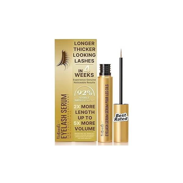 VieBeauti Lash Serum for Eyelash Growth: 5mL Growth with Advanced Formula to Boost Longer Fuller and Thicker Looking Lashes - Vegan & Cruelty-Free Sensitive Eyes 5-Month Supply