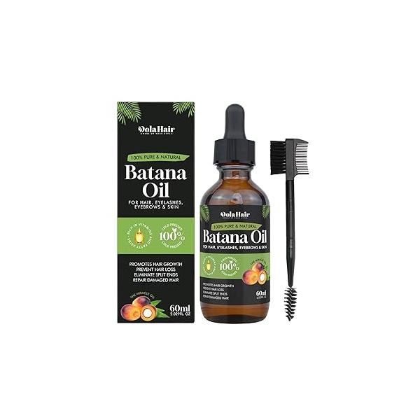 Batana Oil for Hair Growth Organics Pure 100% Natural Nourishes Damaged and Conditioner 2.02 Fl Oz