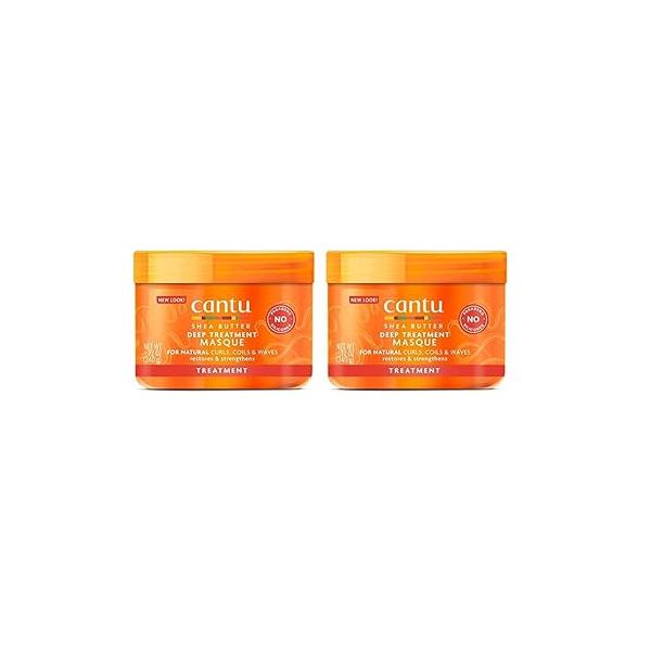 Cantu Deep Treatment Masque with Shea Butter for Natural Hair, 12 oz (Packaging May Vary) (Pack of 2)