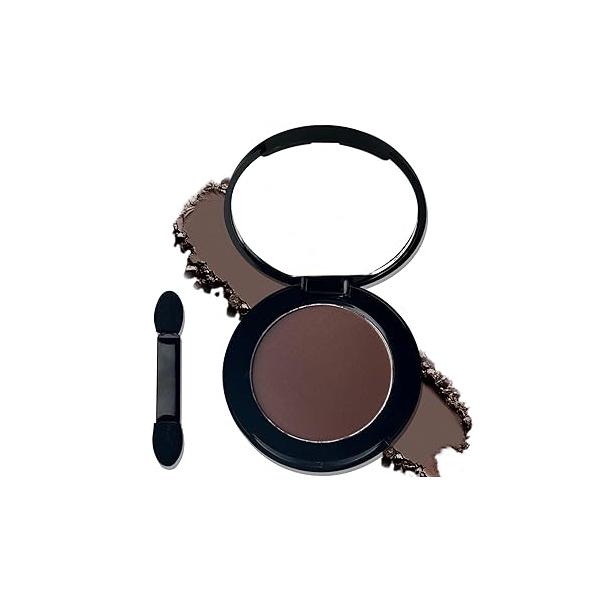 MEICOLY White Single Eyeshadow with Mirror,Matte Eye Shadow for Halloween Makeup,Pressed Powder Eyeshadow,Matte Shade Eyelid Color Makeup Women Girls,High Pigment,Long Wear,Waterproof,Natural