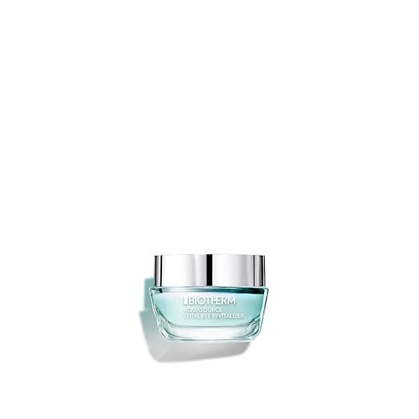 Biotherm Aquasource Total Eye Revitalizer Gel - Hydrating with Depuffing Agents to Awaken and Reduce Under-Eye Bags, Instant Cooling Effect, 0.5 fl. oz.
