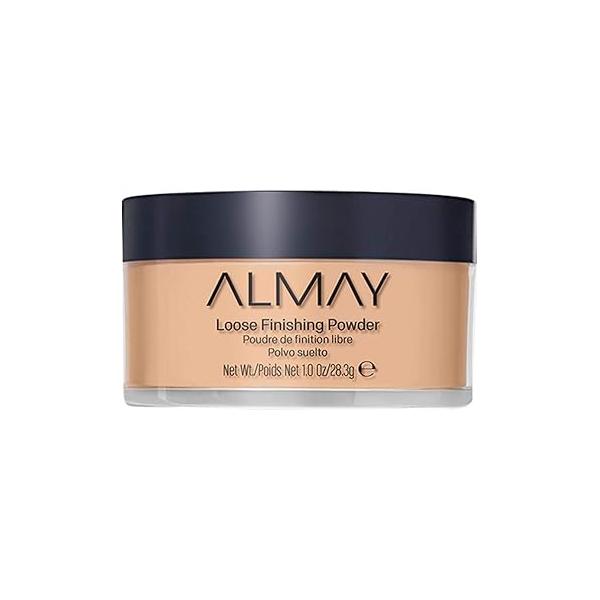 Almay Setting Powder, Face Makeup, Matte Loose Hypoallergenic, Cruelty Free, 200 Light Medium, 1 Oz