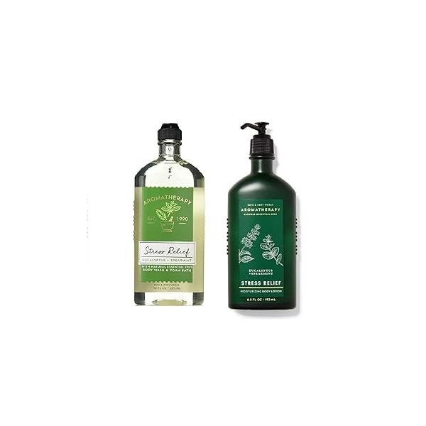 Bath and Body Works Eucalyptus Spearmint Stress Relief Lotion Wash 2 Piece Set