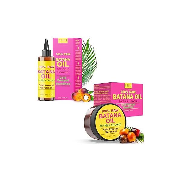 Batana Oil for Hair Growth Raw | 100% Cold Pressed & Chemical-Free Curly Natural Treatment