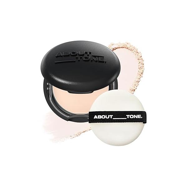 Blur Powder Pact 0.32oz - Pressed Compact with Mirror and Puff Makeup Setting Finishing Blurring Natural Translucent Lightweight Face Sebum Oil Control Vegan Formula (02 LIGHT)
