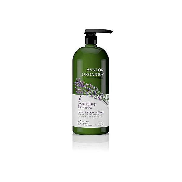 Avalon Organics Hand & Body Lotion, Nourishing Lavender, 32 Oz