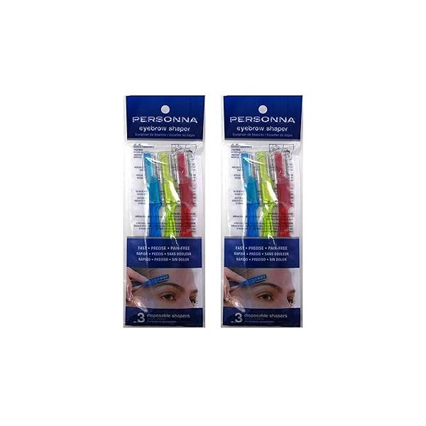 Personna Eyebrow Shapers 3 Count (2 Pack)