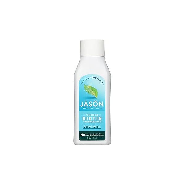 Jason Conditioner, Thicken & Restore Biotin and Hyaluronic Acid, 16 Oz