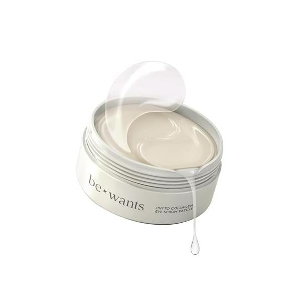 Bewants under eye patches for puffy eyes, Korean mask with vegan collagen and 71.9% bamboo water, dark circles Cooling, 60 pieces