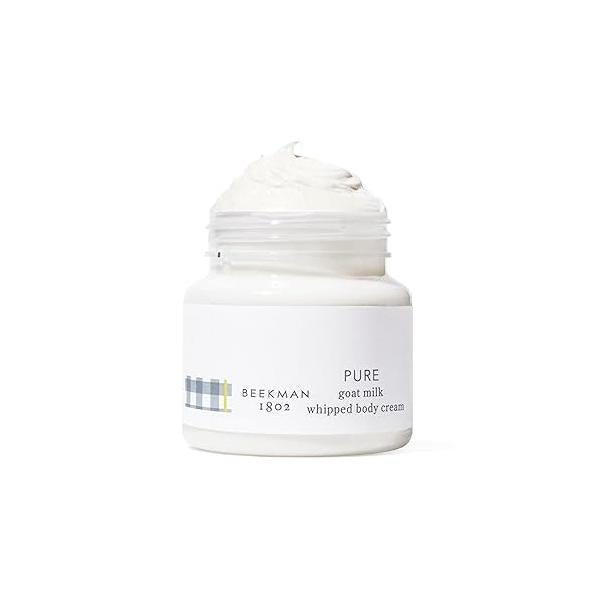 Beekman 1802 Whipped Body Butter Cream with Goat Milk - Deeply Moisturizes, Softens Skin Natural & Gentle for All Types Non-Greasy, Cruelty-Free, 8 oz