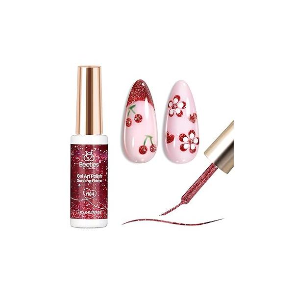 Beetles Nail Stamp, 4Pcs French Tip Tool Easy Manicure Stamper Single Head Soft Silicone Long & Short Stamp with 2Pcs Scraper Decorations Gift for Women