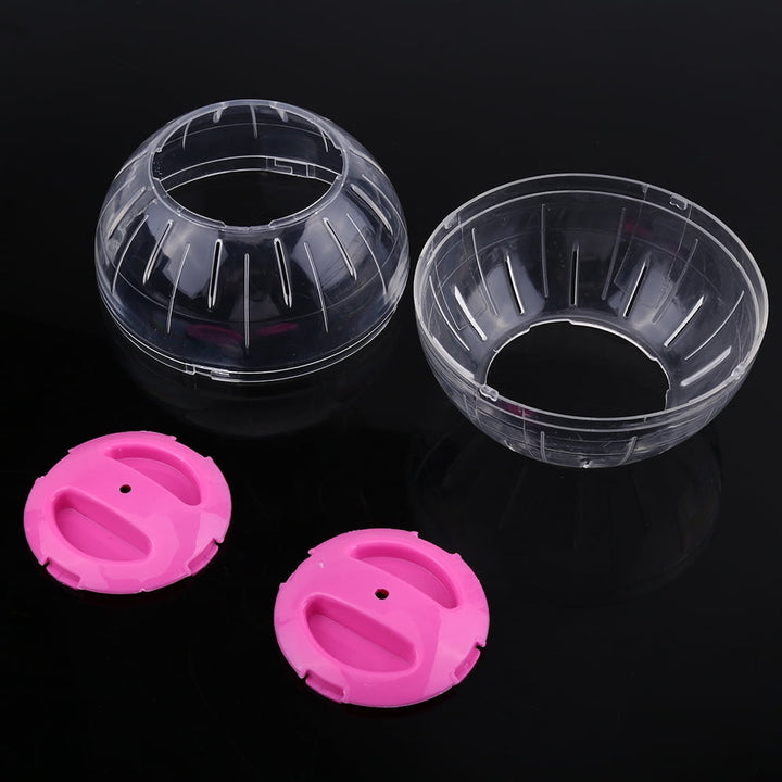 Pink Plastic Toy for Hamsters & Gerbils - 12cm Diameter, Fun Running Activity Small Pet Exercise Ball