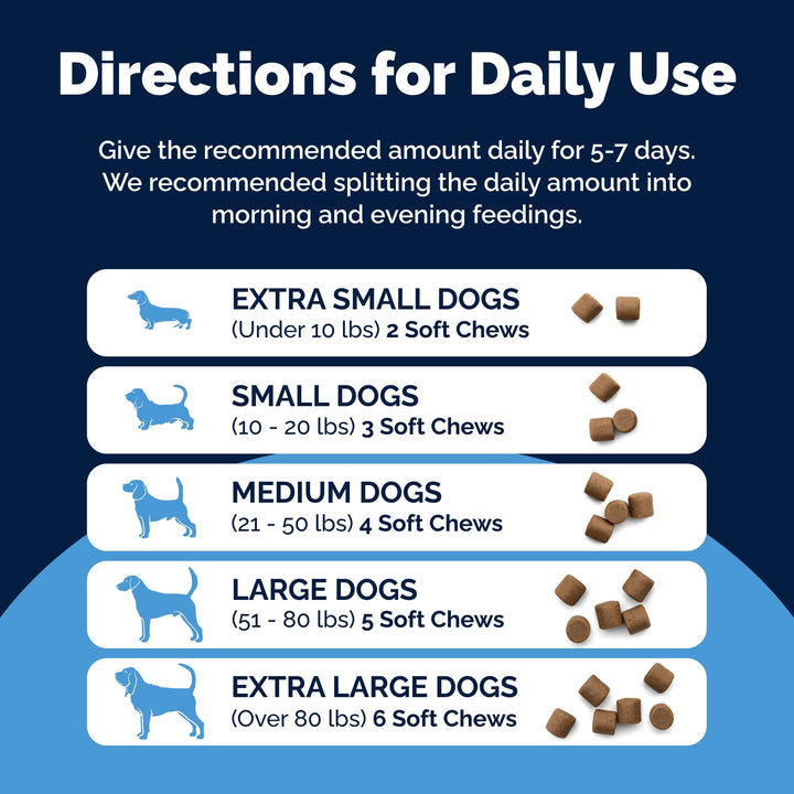 Glandex Rapid Digestive Support Chews for Dogs with Occasional Diarrhea, Chicken, 25ct.