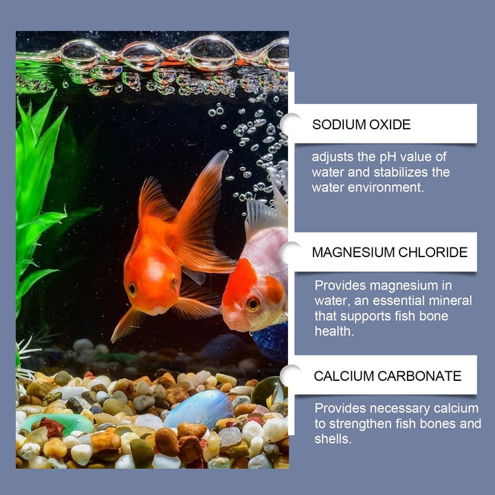 Yegbong Ornamental Fish Aquarium Salt Slices Fish Tank Salt Ornamental Fish Special Fish Salt for Fish Farming Salt Slices Mineral Salt
