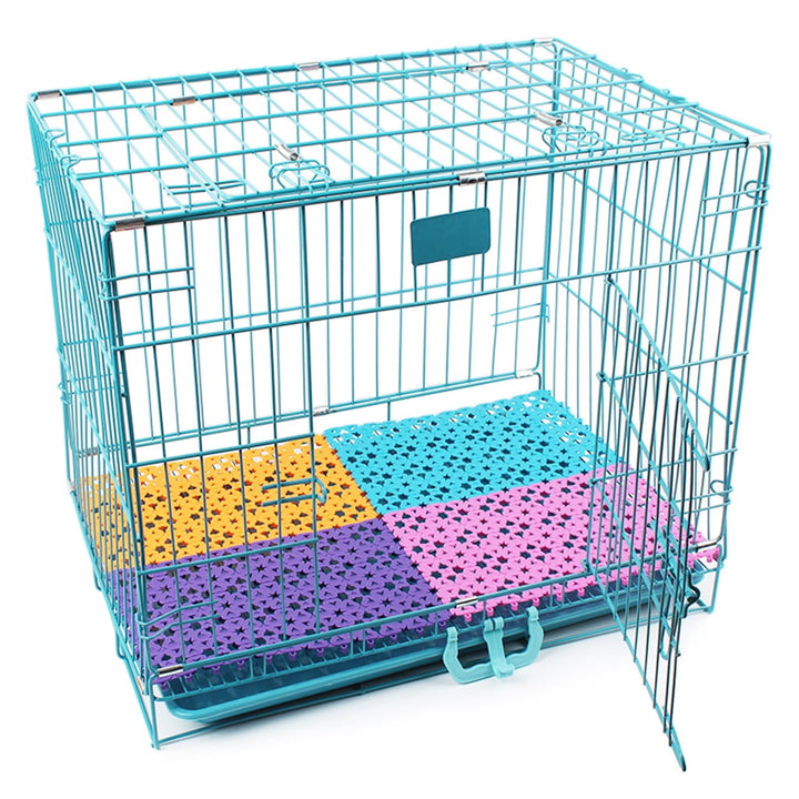 CIYISON Rabbit Cage Mat Floor Plastic Mats Feet Pads for Pet Cats Dogs Hamster Chinchilla Guinea Pig 4 Pack Litter Supplies