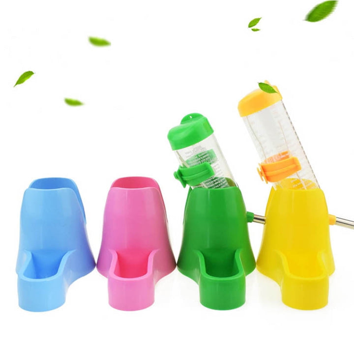 3 in 1 Hamster Hanging Water Bottle Pet Auto Dispenser with Base for Dwarf Hamster Mouse Rat Hedgehog