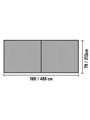 VEVOR Garage Door Screen 16 x 7 ft for 2 Cars 5.2 lbs Heavy-Duty Fiberglass Mesh for Quick Entry Self Sealing Magnet Retractable