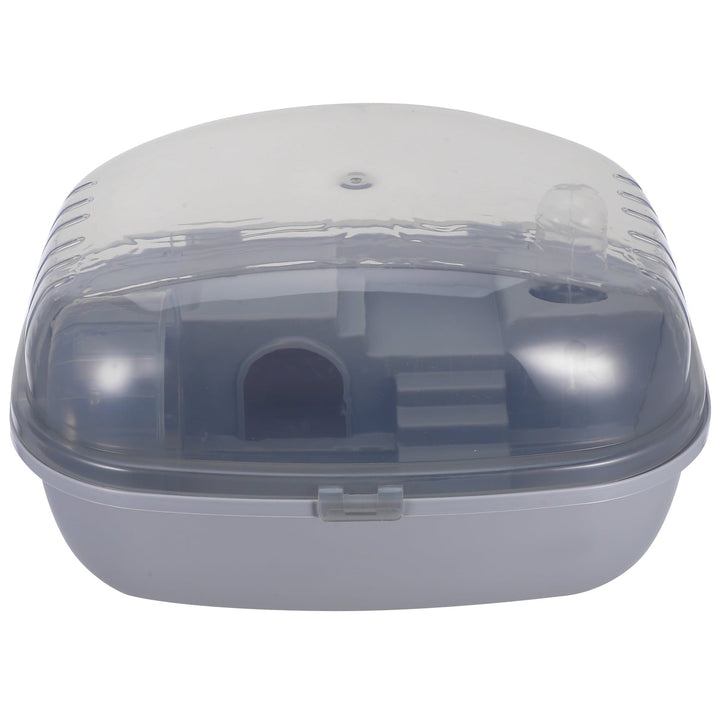 Masteelf Portable Hamster Carrier Cage in Grey Made of ABS for Indoor Home Use and Small Pets Storage