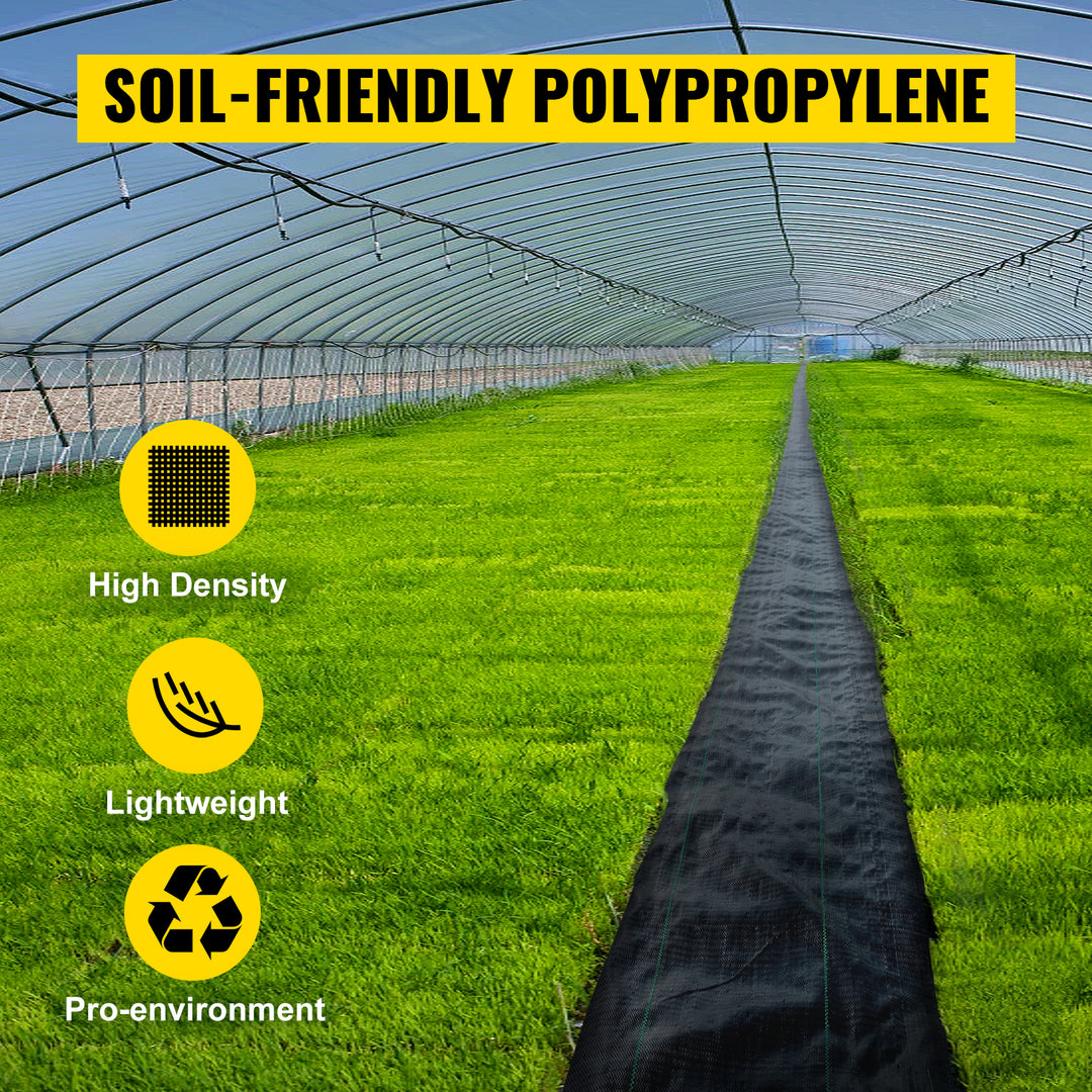 VEVOR Landscape Fabric 6ft x 300ft Geotextile Fabric Durable Heavy Duty 1.5oz Ground Cover Woven For Commercial Greenhouse Yard