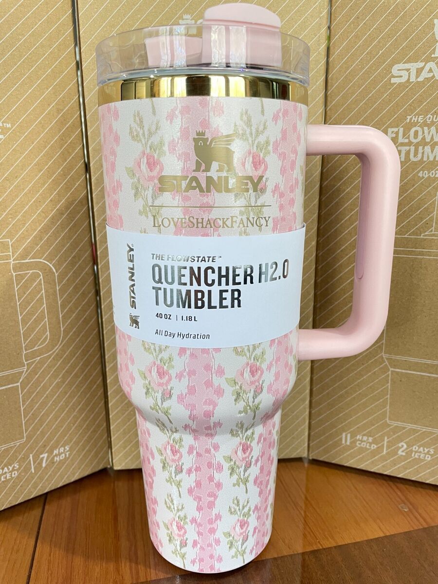 Stanley 40 Oz Light Pink Engraved Tumbler