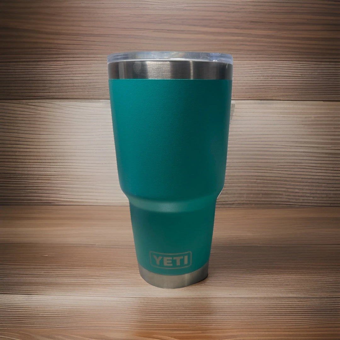New YETI Rambler 30 oz. Insulated Tumbler Aquifer blue W/ Magslider Lid