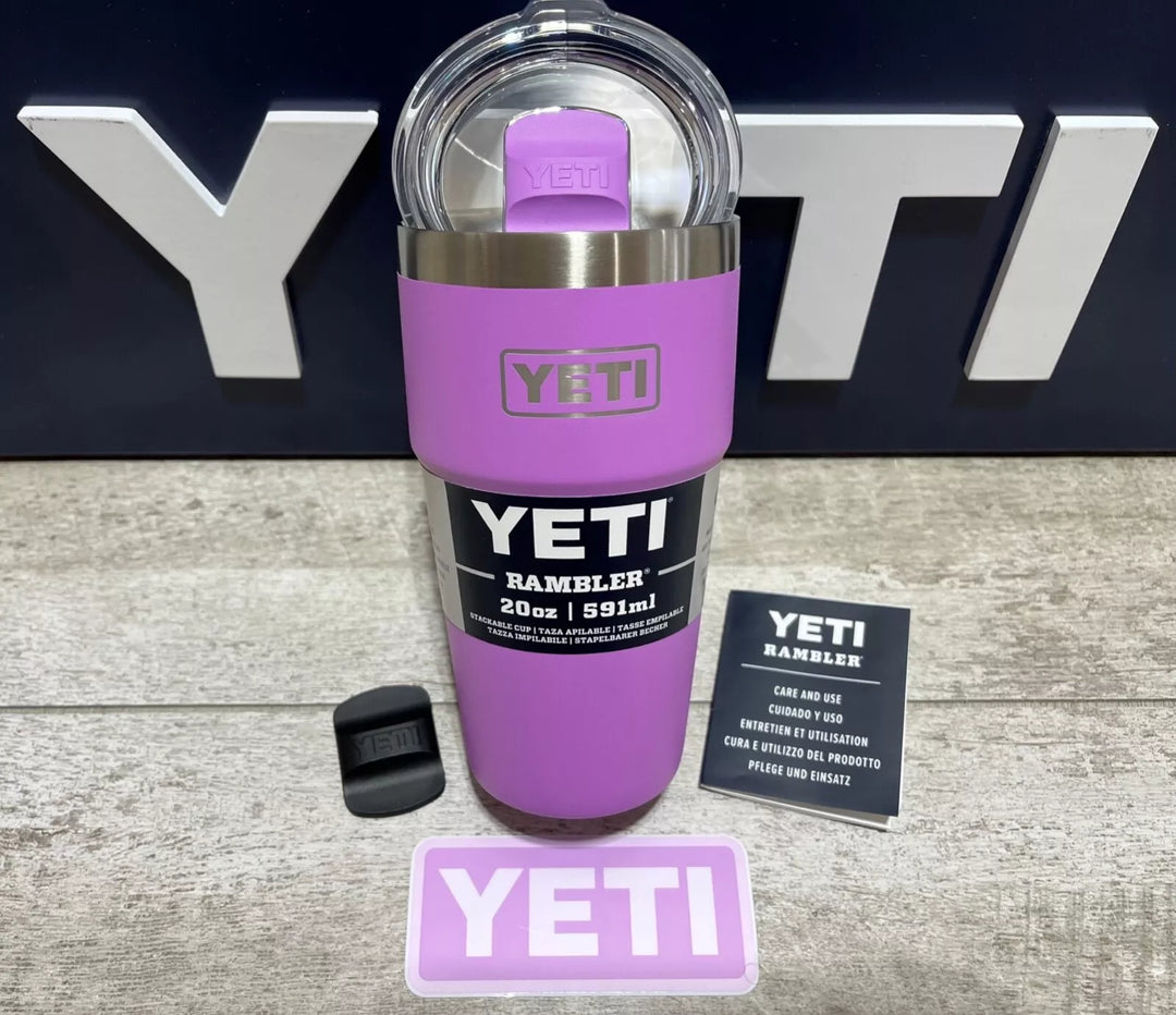 YETI Rambler 20oz Stackable Cup/prev 16oz pint 🏜️DESERT BLOOM!🟣 Matching Mag!