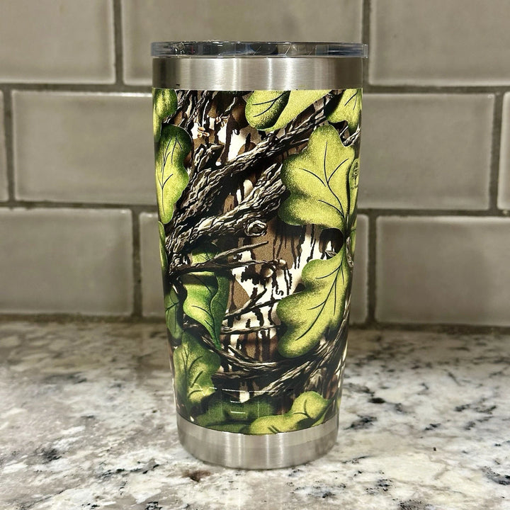 Yeti 20 oz Tumbler Mossy Oak Full Foliage UV Printed. Same Pattern As Turtlebox