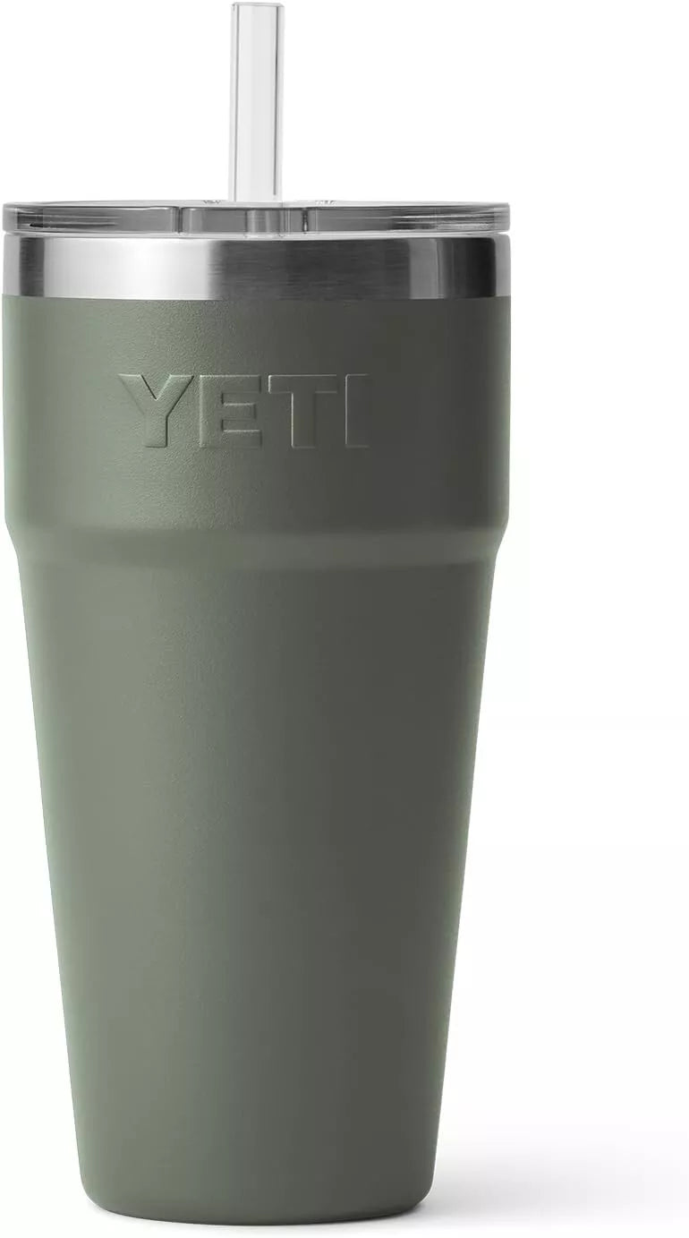 YETI Rambler 26 oz Straw Cup, Vacuum Insulated, Stainless Steel with Straw Lid
