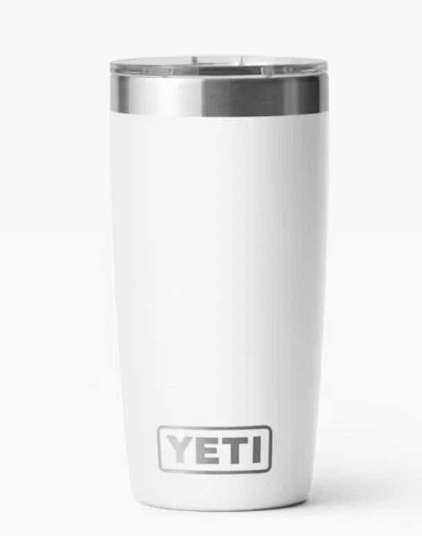 YETI Rambler 10oz Tumbler with Magslider Lid - White - NEW