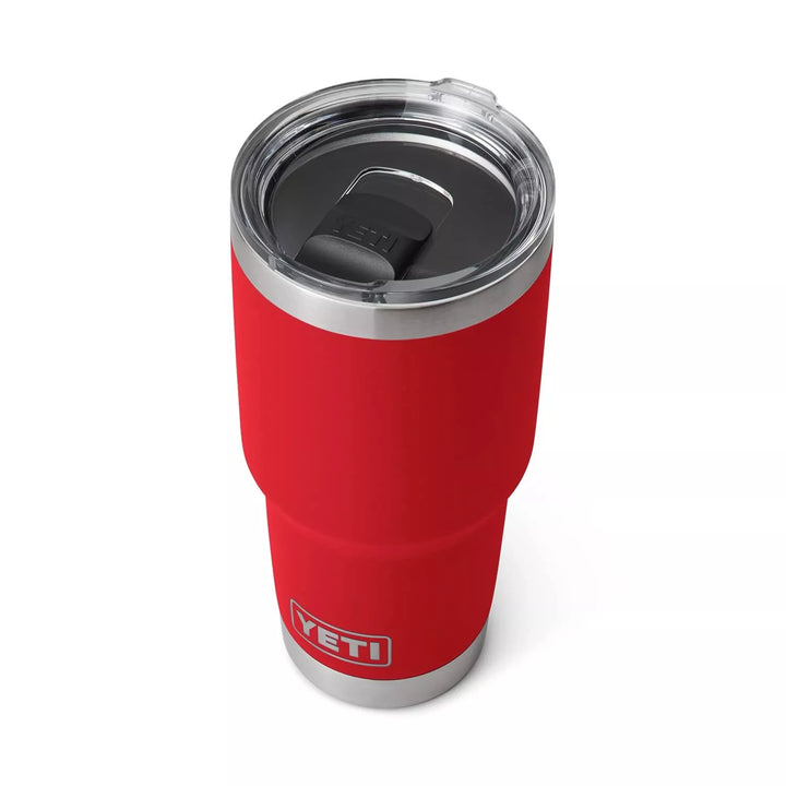 YETI Rambler 30 oz Tumbler, Stainless Vacuum Insulated MagSlider Lid, Rescue Red