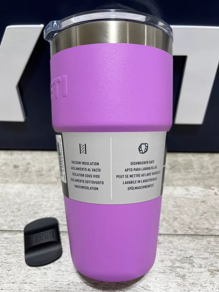 YETI Rambler 20oz Stackable Cup/prev 16oz pint 🏜️DESERT BLOOM!🟣 Matching Mag!