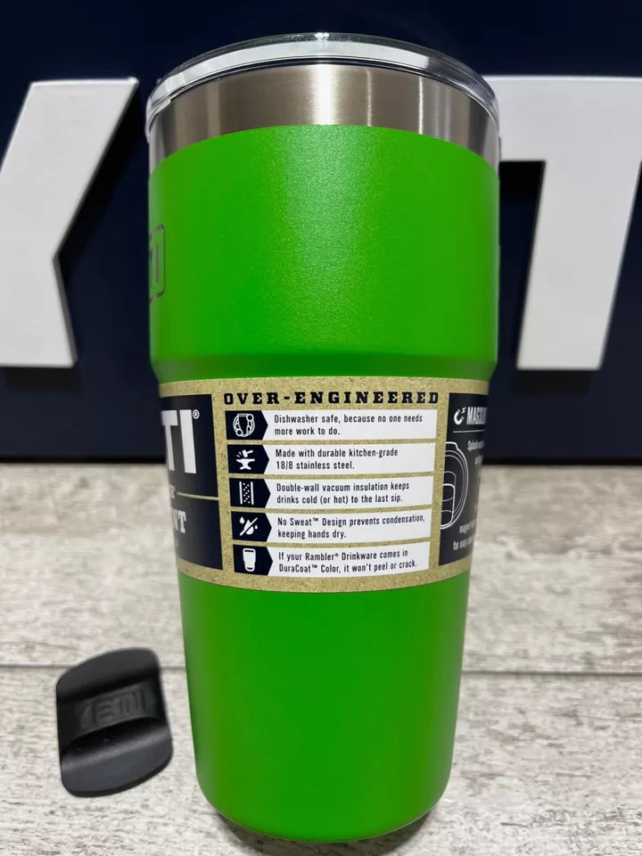 YETI Rambler 16oz pint/20oz Stackable Cup * CANOPY GREEN! *w/MATCHING🔥MagSlider