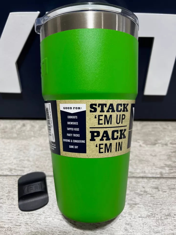 YETI Rambler 16oz pint/20oz Stackable Cup * CANOPY GREEN! *w/MATCHING🔥MagSlider