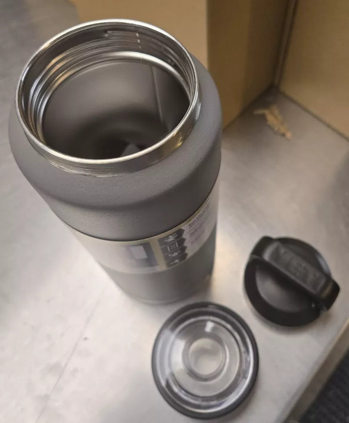 Yeti Rambler 36 oz Stainless Bottle Maximum Insulation W- Chug Cap GRAY