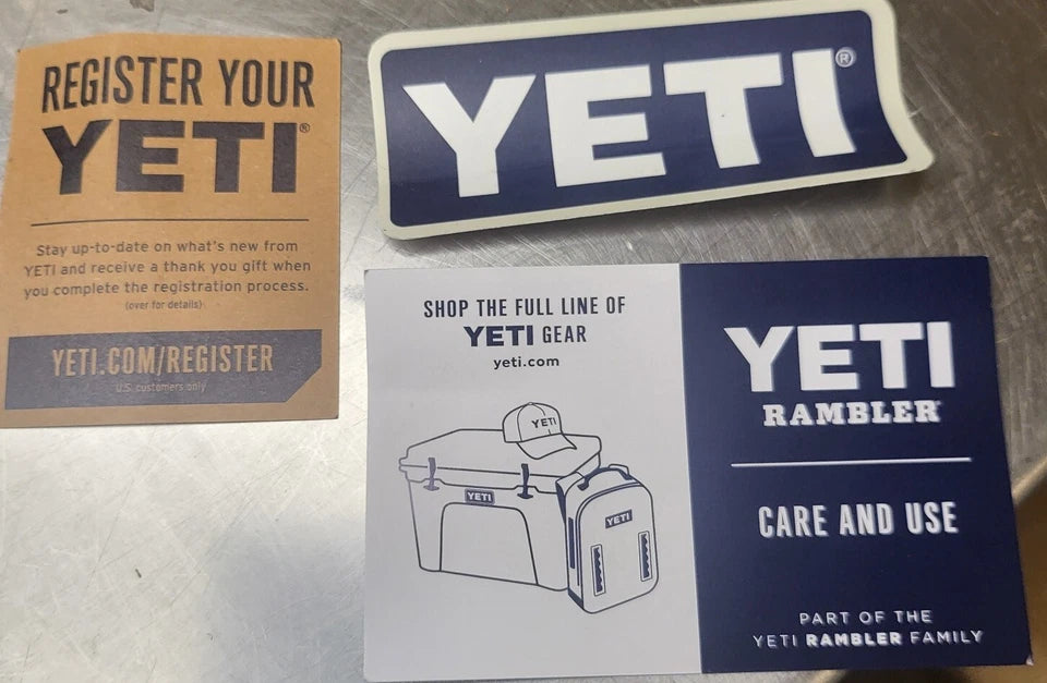 New! Yeti Rambler 36 oz Stainless Bottle Maximum Insulation With Chug