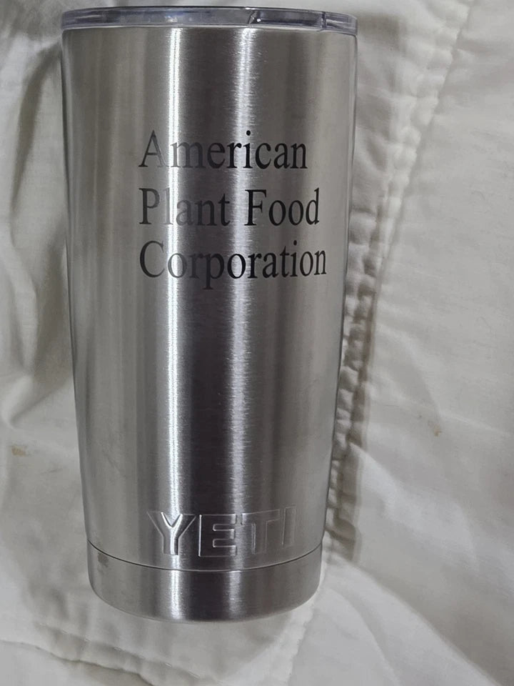 YETI Rambler Stainless Steel Insulated TUMBLER Silver NWT Ice Water Hot Coffee