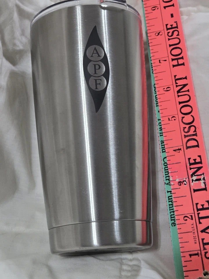 YETI Rambler Stainless Steel Insulated TUMBLER Silver NWT Ice Water Hot Coffee