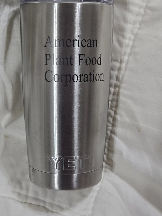 YETI Rambler Stainless Steel Insulated TUMBLER Silver NWT Ice Water Hot Coffee