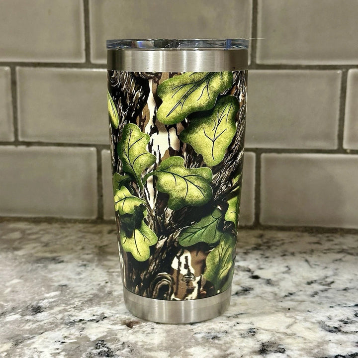 Yeti 20 oz Tumbler Mossy Oak Full Foliage UV Printed. Same Pattern As Turtlebox