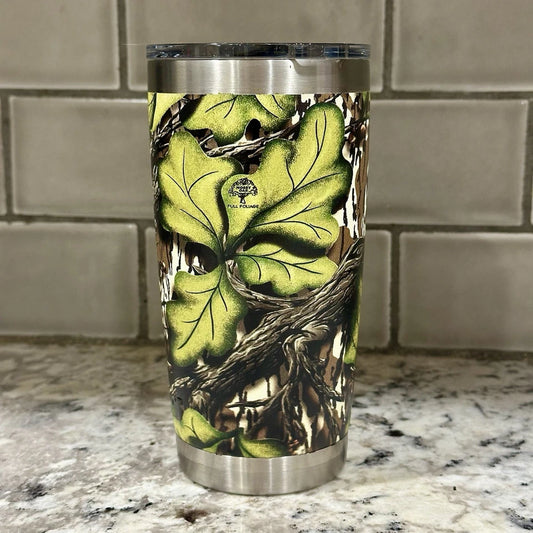 Yeti 20 oz Tumbler Mossy Oak Full Foliage UV Printed. Same Pattern As Turtlebox