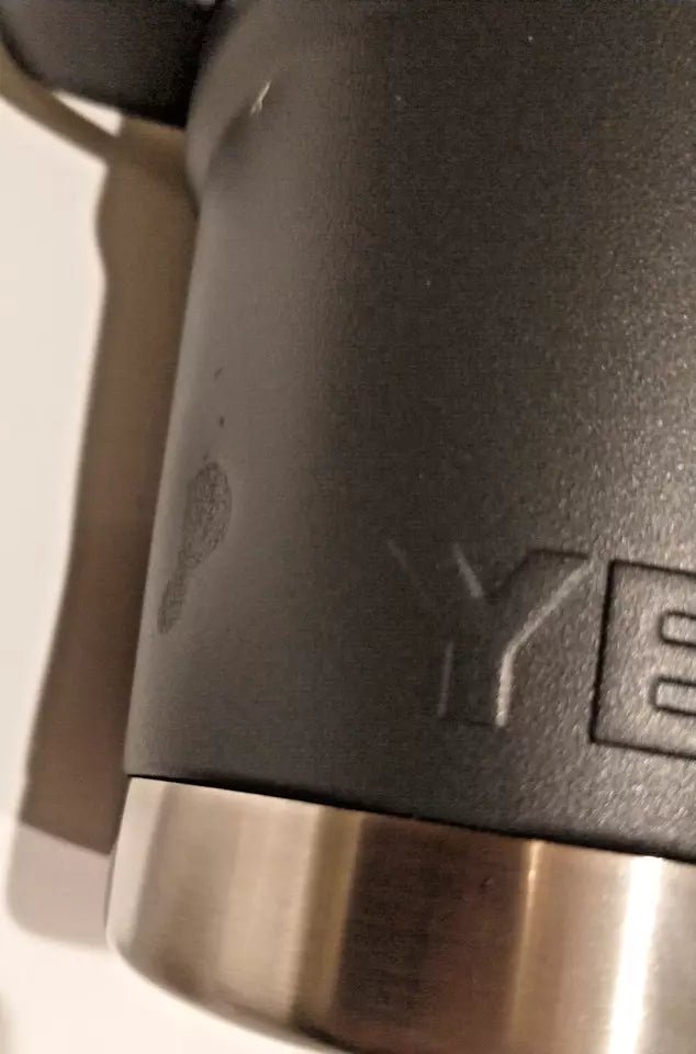 YETI Rambler 25oz Charcoal Mug, Straw Lid, Stainless Steel, Insulated, New Other